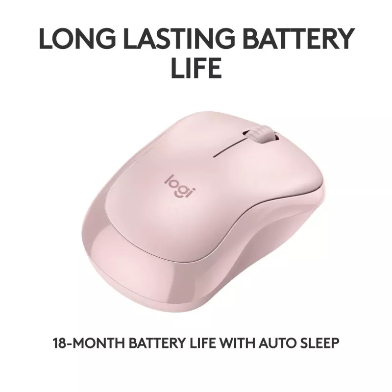 LOGITECH M240 Αθόρυβο Ποντίκι - Bluetooth - Ροζ