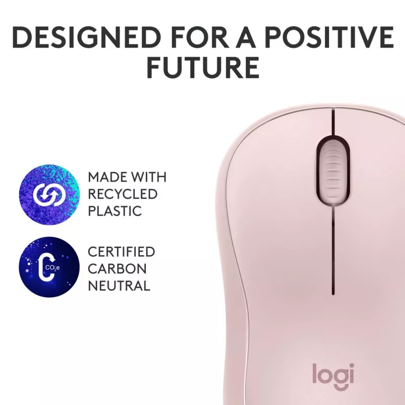 LOGITECH M240 Αθόρυβο Ποντίκι - Bluetooth - Ροζ