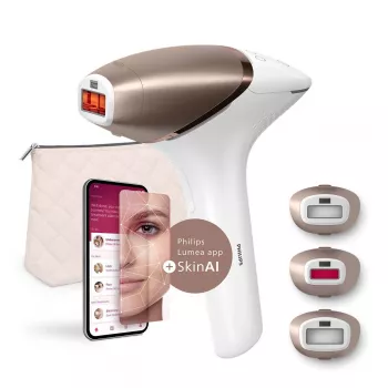 Philips BRI973/00 Αποτριχωτική Συσκευή Intense Pulsed Light (IPL) Roségold, Λευκό
