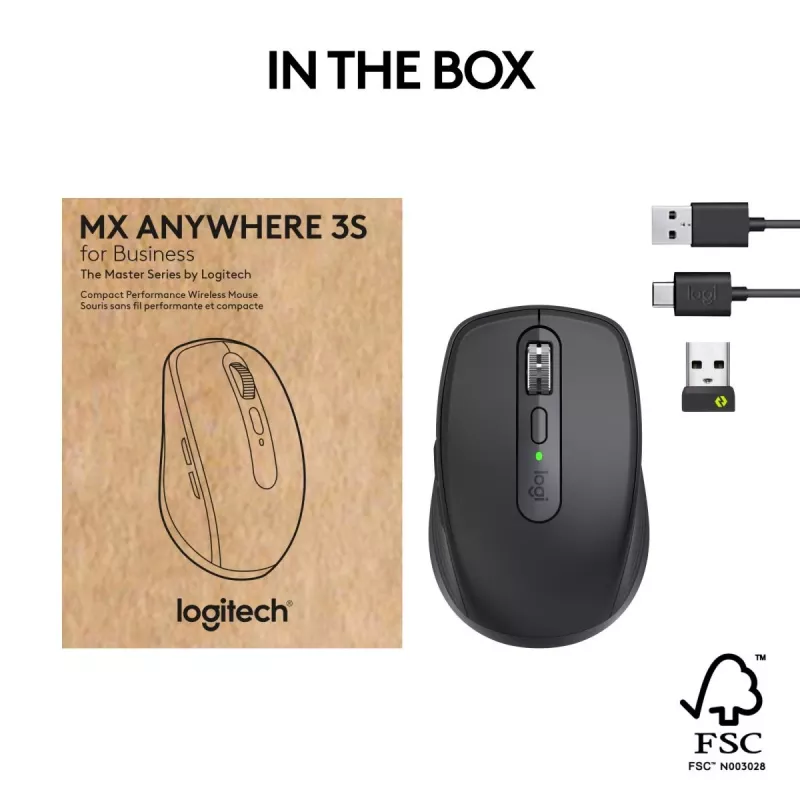 Ποντίκι Logitech MX Anywhere 3S Business μαύρο ασύρματο