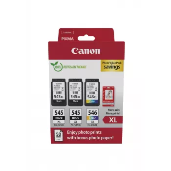 Canon 8286B015 Μελανοταινία 3 τεμ. Γνήσια High (XL) Yield Μαύρο, Κυανό, Ματζέντα, Κίτρινο