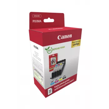 Canon 2106C006 Μελανοταινία 4 τεμ. Γνήσια Μαύρο, Κυανό, Ματζέντα, Κίτρινο