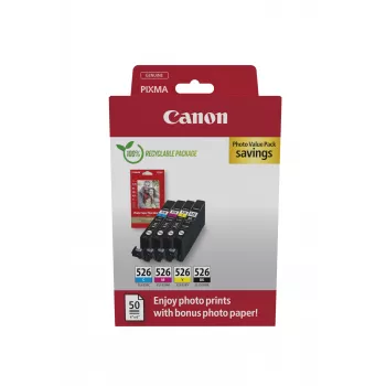 Canon 4540B019 Μελανοταινία 4 τεμ. Γνήσια Μαύρο, Κυανό, Ματζέντα, Κίτρινο