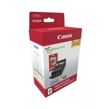 Canon 4540B019 Μελανοταινία 4 τεμ. Γνήσια Μαύρο, Κυανό, Ματζέντα, Κίτρινο
