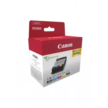 Canon 0372C006 μελανοδοχείο 5 τεμ. γνήσιο μαύρο, κυανό, ματζέντα, κίτρινο