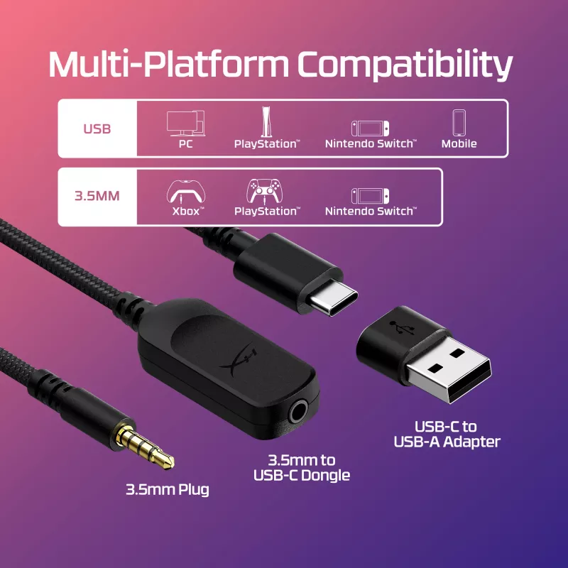 HyperX Cloud III - Gaming ακουστικά (μαύρο/κόκκινο)