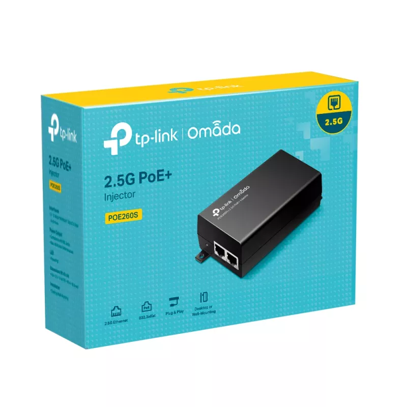 TP-Link Omada 2.5G PoE+ προσαρμογέας injector