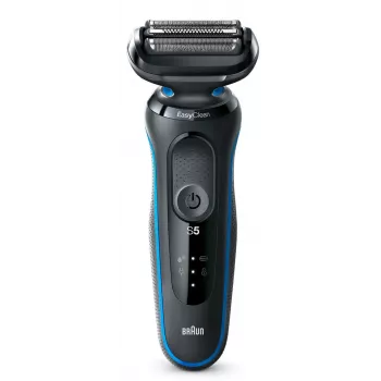 Braun 51-B1000s ξυριστική μηχανή με πλέγμα μαύρο, μπλε