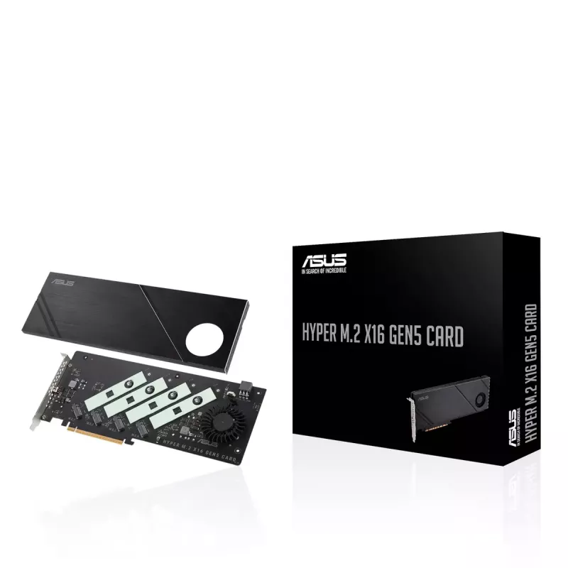 ASUS Hyper M.2 x16 Gen5 Card PCIe 5.0 M.2 Adapter με ενεργή ψύξη