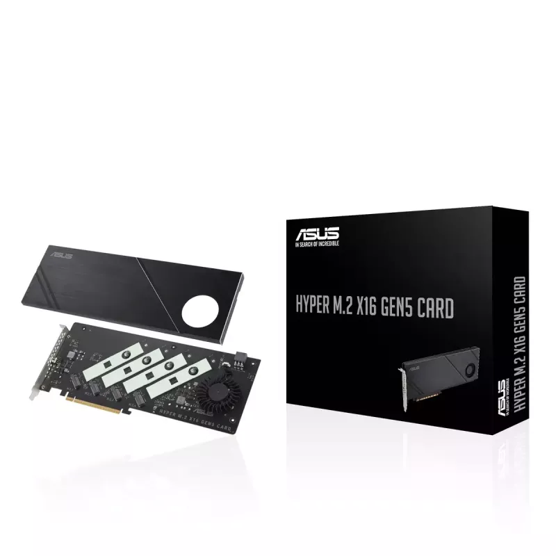 ASUS Hyper M.2 x16 Gen5 Card PCIe 5.0 M.2 Adapter με ενεργή ψύξη