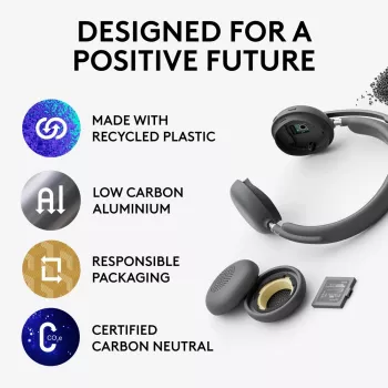 LOGITECH Ακουστικά - Zone - Wireless - Graphite