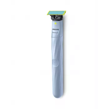 Ξυριστική μηχανή Philips Norelco OneBlade QP1324/20 — ασύρματη μπλε ξυριστική μηχανή, 30 min διάρκεια λειτουργίας, λειτουργία φόρτισης USB, πλένεται, ακολουθεί το περίγραμμα