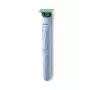 Ξυριστική μηχανή Philips Norelco OneBlade QP1324/20 — ασύρματη μπλε ξυριστική μηχανή, 30 min διάρκεια λειτουργίας, λειτουργία φόρτισης USB, πλένεται, ακολουθεί το περίγραμμα