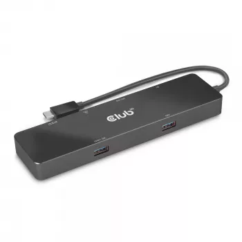 CLUB3D USB3.2 Gen2 Type-C, 6-in-1 φορητό dock διπλής οθόνης με USB Type-C Video 4K60Hz