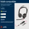HP Poly Blackwire 5220 Stereo USB-C Headset + βύσμα 3,5 mm + προσαρμογέας USB-C/A