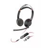 HP Poly Blackwire 5220 Stereo USB-C Headset + βύσμα 3,5 mm + προσαρμογέας USB-C/A