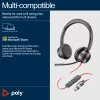 HP Poly Blackwire 8225 Stereo Microsoft Teams πιστοποιημένο USB-C Headset + προσαρμογέας USB-C/A