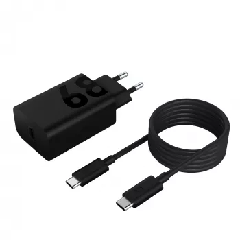 Φορτιστής αυτοκινήτου Lenovo ZG38C05739, 68 W, USB-C PD, 1 θύρα, μαύρο, τροφοδοτούμενο από δίκτυο
