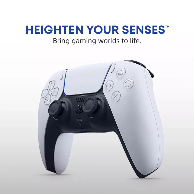 Gamepad Sony DualSense Wireless Controller V2 – PlayStation 5, Bluetooth/USB, USB-C, ενσωματωμένη μπαταρία, λευκό