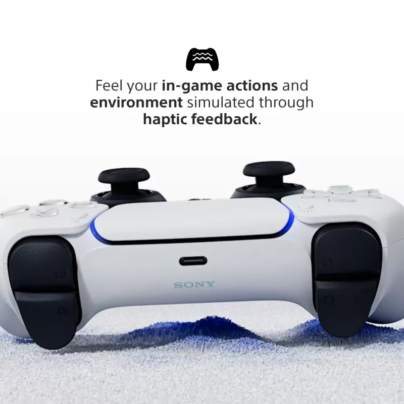 Gamepad Sony DualSense Wireless Controller V2 – PlayStation 5, Bluetooth/USB, USB-C, ενσωματωμένη μπαταρία, λευκό