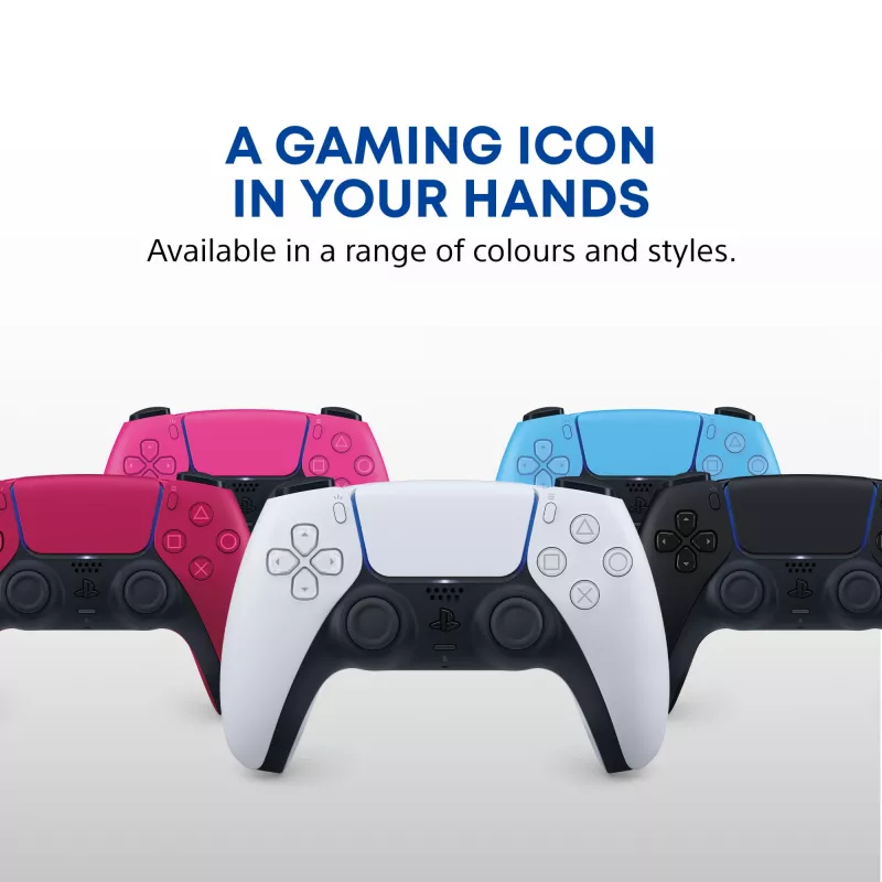 Gamepad Sony DualSense Wireless Controller V2 – PlayStation 5, Bluetooth/USB, USB-C, ενσωματωμένη μπαταρία, λευκό