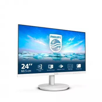 Philips V Line 241V8AW/00 Οθόνη υπολογιστή 60,5 cm (23,8 ίντσες) 1920 x 1080 Pixel Full HD LCD Λευκό