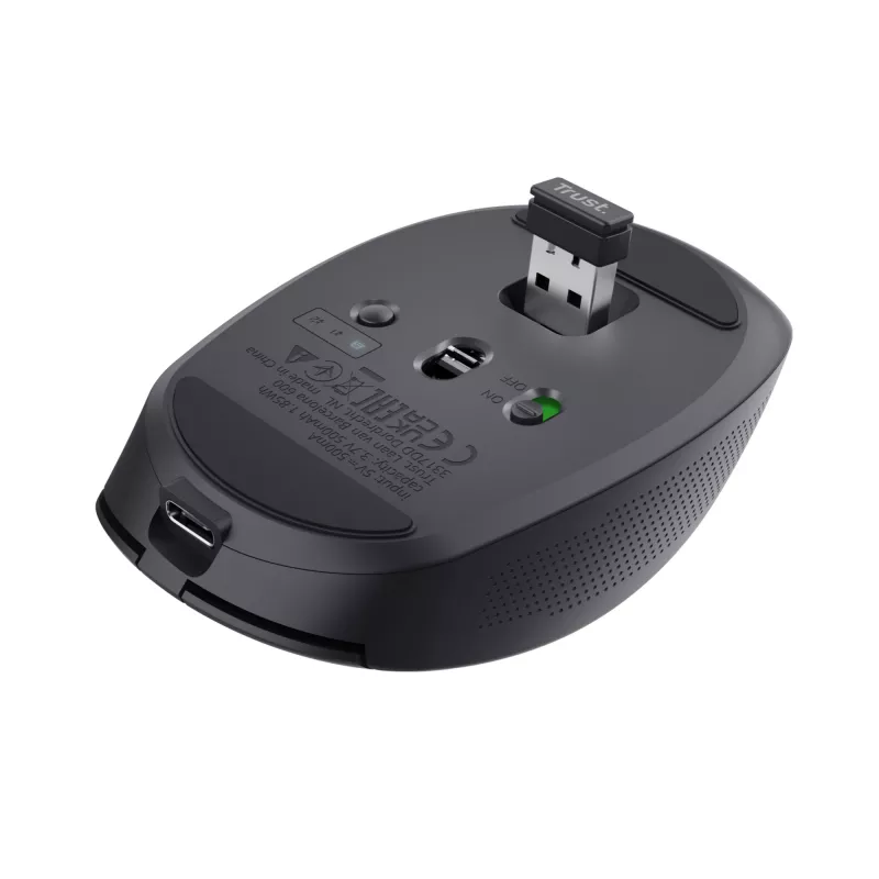 Trust Ozaa Ποντίκι γραφείου Δεξιόχειρας RF Wireless + Bluetooth Οπτικό 3200 DPI