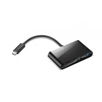 Lenovo Select GX91L84354 διανομέας USB-C 4 θυρών, USB 3.0, μαύρο