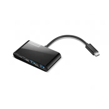 Lenovo Select GX91L84354 διανομέας USB-C 4 θυρών, USB 3.0, μαύρο