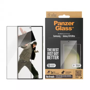PanzerGlass® μεμβράνη προστασίας οθόνης Samsung Galaxy S24 Ultra | Ultra-Wide Fit με EasyAligner