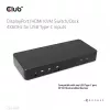 CLUB3D DisplayPort/HDMI KVM Switch/Dock 4K60Hz για εισόδους USB Type-C