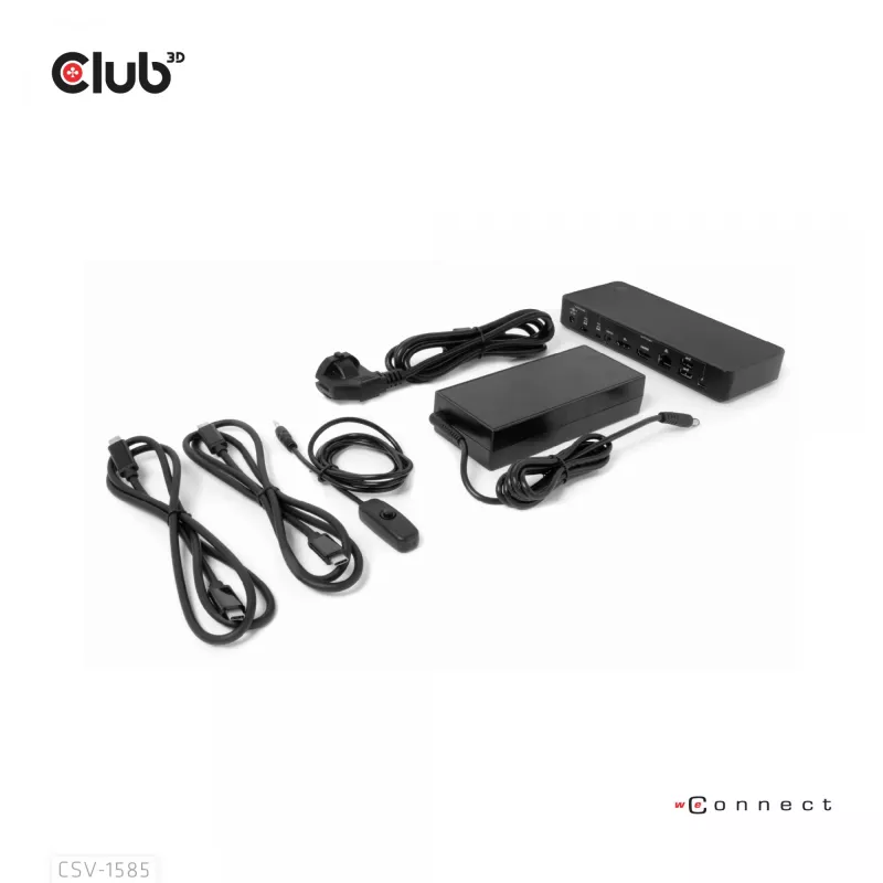 CLUB3D DisplayPort/HDMI KVM Switch/Dock 4K60Hz για εισόδους USB Type-C