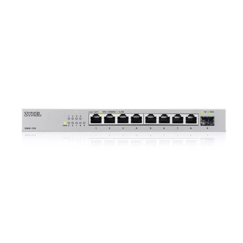 Zyxel XMG-108 Unmanaged 2.5G Ethernet (100/1000/2500) Ασημί