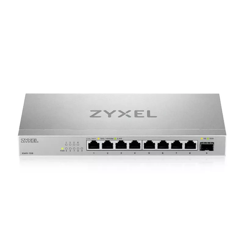 Zyxel XMG-108 Unmanaged 2.5G Ethernet (100/1000/2500) Ασημί