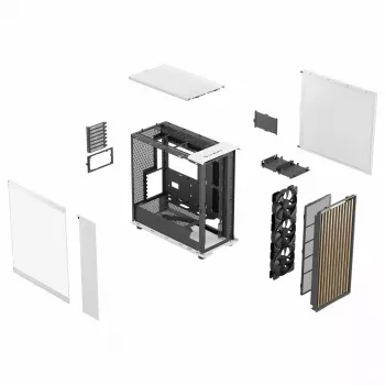 Κουτί υπολογιστή Fractal Design FD-C-NOR1X-04 Midi Tower Λευκό
