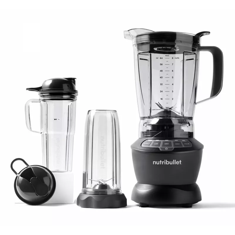 Μπλέντερ NUTRIBULLET NBF500DG — Κανάτα 1,9 L, 1200 W, Eiscrush, Ασημί