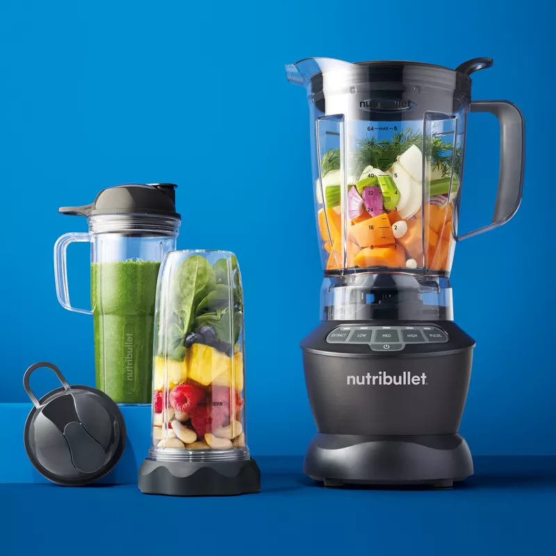 Μπλέντερ NUTRIBULLET NBF500DG — Κανάτα 1,9 L, 1200 W, Eiscrush, Ασημί