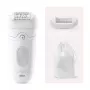 Αποτριχωτική συσκευή Braun Silk-épil 5 5-011 — λειτουργία με μπαταρία, MicroGrip-Pinzetten, Ναυτικό & Στεγνό, Μασάζ, λευκό