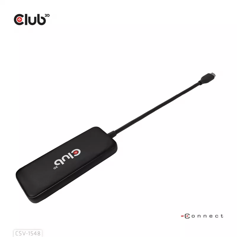 Club3D CSV-1548 USB-C hub, 4x USB-C 10 Gbps, 100W PD, μαύρο