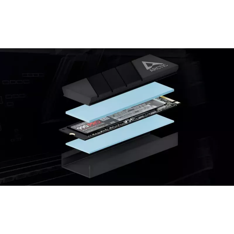 ARCTIC M2 Pro (Μαύρο) - Ψύκτρα SSD για μονάδες M.2