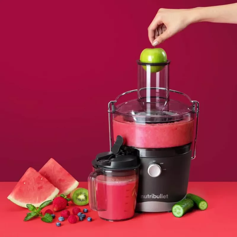 NutriBullet NBJ100G Αποχυμωτής 800 W Μαύρο, Γκρι