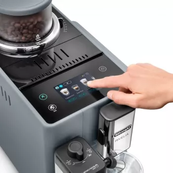 Μηχανή Espresso De’Longhi Rivelia EXAM440.55.g — Αυτόματη, 1,4 l Δεξαμενή Νερού, 250 g Μύλος, 19 bar, TFT Οθόνη Αφής