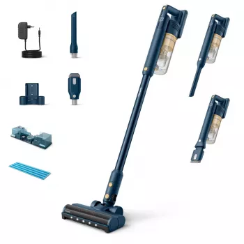 Philips 5000 series XC5043/01 Ηλεκτρική Σκούπα Μπαταρίας Στεγνή&Υγρή Κυκλώνη Χωρίς Σακούλα 0,27 l Μπλε, Κίτρινη