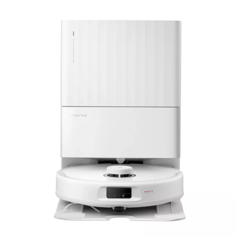 Roborock Qrevo MaxV QRMV02 ρομποτική σκούπα, 7000 Pa, FlexiArm, σταθμός όλα σε ένα, 0,33 l, λευκή