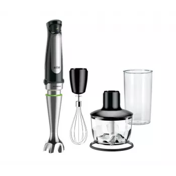 Ραβδομπλέντερ Braun MQ 7035X 0,6 L 1000 W Μαύρο, Σατινέ ατσάλι