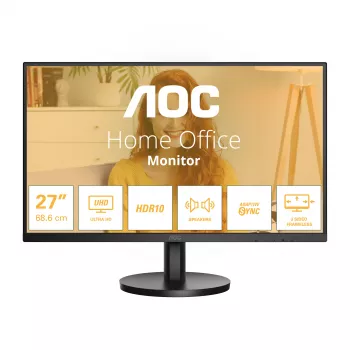 Οθόνη υπολογιστή AOC B3 U27B3A 68,6 cm (27 ίντσες) 3840 x 2160 pixel 4K Ultra HD LCD Μαύρο