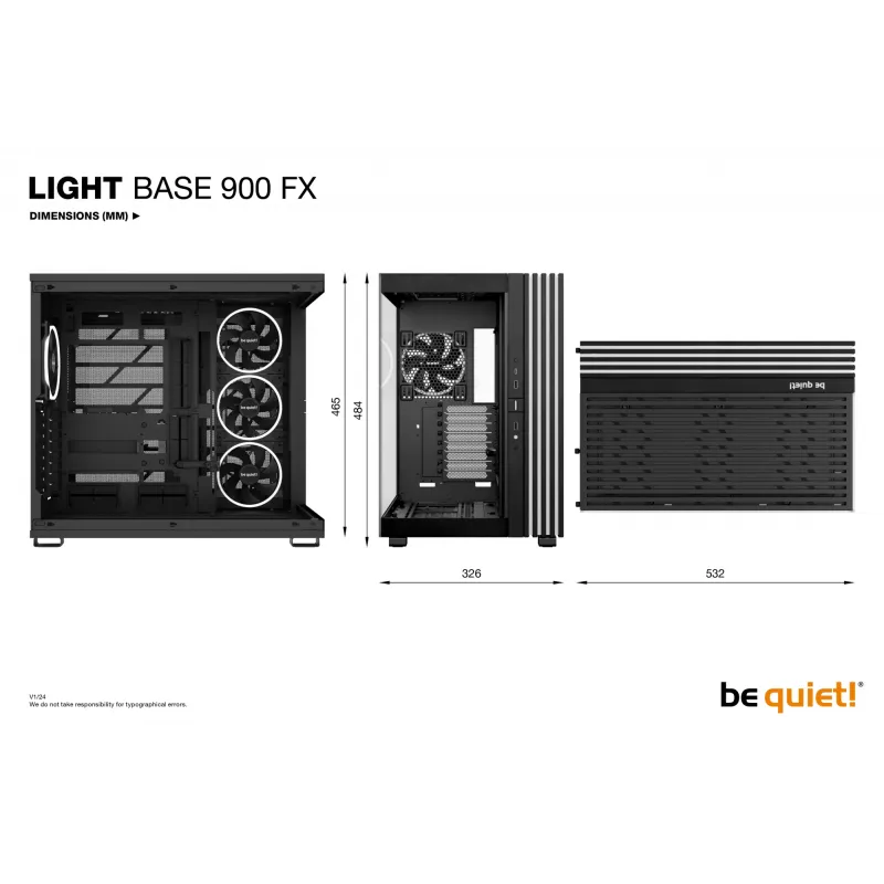 Κουτί PC be quiet! LIGHT BASE 900 FX Full Tower Μαύρο