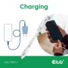 Καλώδιο USB-C CLUB3D CAC-3001 2m USB4 Gen 3x2 λευκό