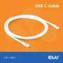 Καλώδιο USB-C CLUB3D CAC-3001 2m USB4 Gen 3x2 λευκό