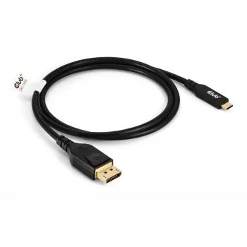 Καλώδιο USB Type-C σε DisplayPort 2.1, Club 3D CAC-1559, αμφίδρομο, πιστοποιημένο VESA DP80, 1 m